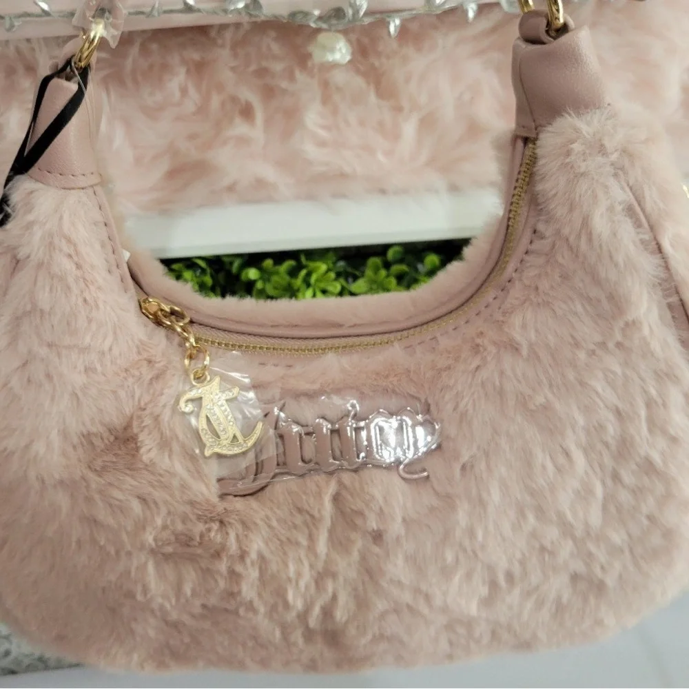 NWT Juicy Couture dusty blush semi charmed  coho bag $99